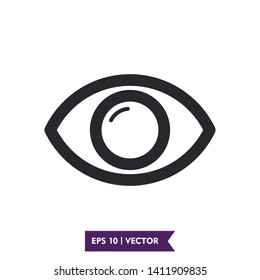 eye icon logo template symbol, vector, eps 10