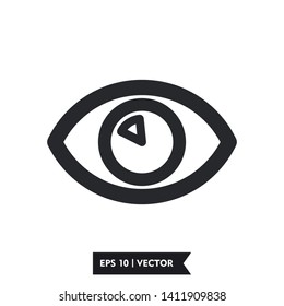eye icon logo template symbol, vector, eps 10