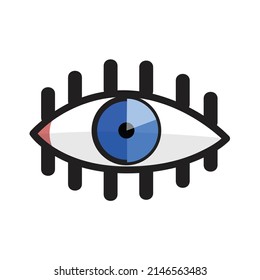 Eye Icon logo vector illustration isolated