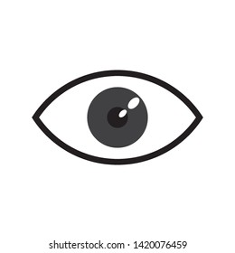 eye icon logo vector simple illustration 