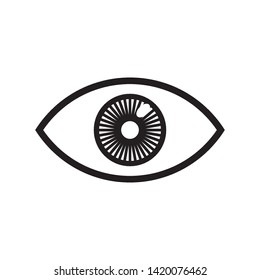 eye icon logo vector simple illustration 