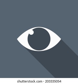 eye icon with long shadow