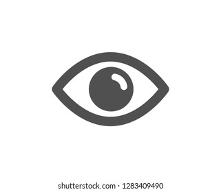 Eye icon. Look or Optical Vision sign. View or Watch symbol. Quality design element. Classic style icon. Vector