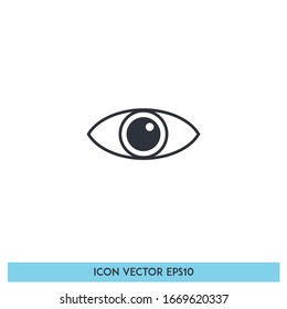 eye icon look symbol design element logo template vector eps10