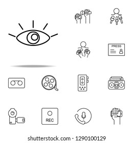 eye icon. Media, Press icons universal set for web and mobile