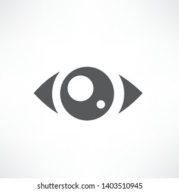 Eye icon, modern minimal flat design style