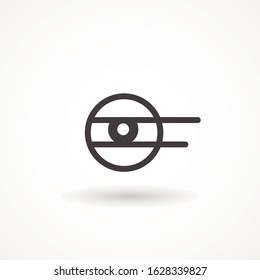 Eye icon. New trendy eye vector illustration symbol. Esoteric sign alchemy,
