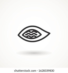 Eye icon. New trendy eye vector illustration symbol. Esoteric sign alchemy,
