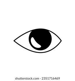 Eye icon on isolated background.Vector illustration.