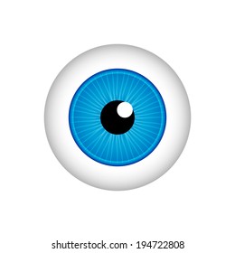 Eye icon on white background.