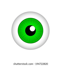 Eye icon on white background.