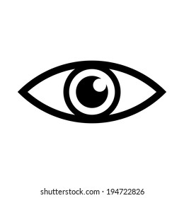 Eye icon on white background.