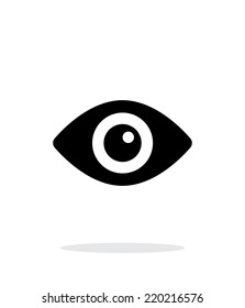 Eye icon on white background. Vector illustration.
