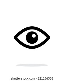 Eye icon on white background. Vector illustration.