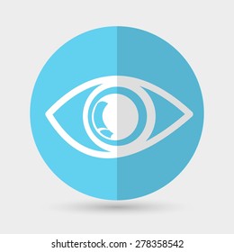 eye icon on a white background