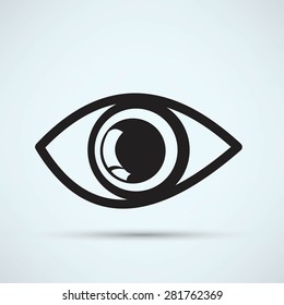 eye icon on a white background