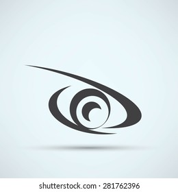 eye icon on a white background