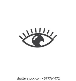 Eye icon on white background. Vector illustration.