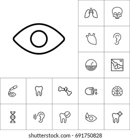 eye icon on white background