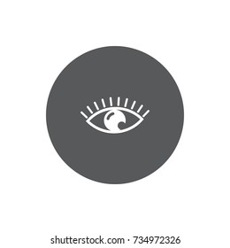 Eye icon on white background. Vector illustration.