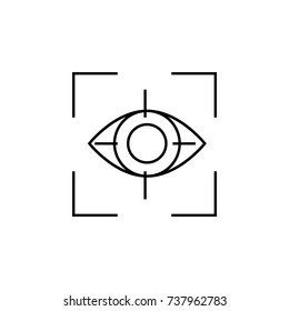 Eye icon on white background