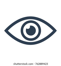 Eye icon on white background. Vector illustration