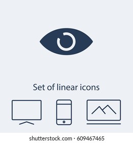 Eye icon. One of set web icons
