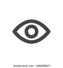 Eye Icon With Outline Style