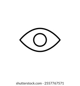 Eye icon Outline vector for web ui