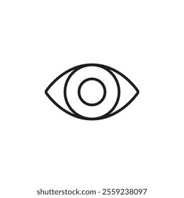 Eye icon Outline vector for web ui