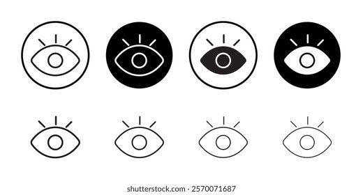 Eye icon Outline vector for web ui