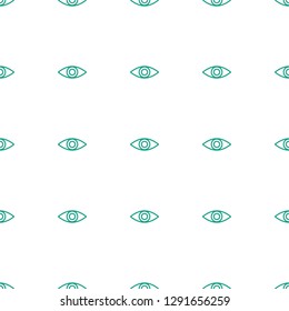 eye icon pattern seamless white background. Editable outline eye icon. eye icon pattern for web and mobile.