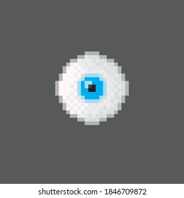 Eye icon. Eye pixel art. Vector picture.