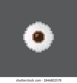 Eye icon. Eye pixel art. Vector picture.