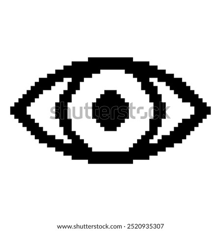 Eye icon pixel effect simple design