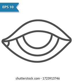 Eye Icon. Professional, pixel perfect icon, EPS 10 format.