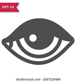 Eye Icon. Professional, pixel perfect icon, EPS 10 format.
