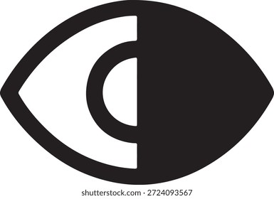 Icono de ojo que representa la visibilidad, el modo de vista, el Hacer visto previo, el monitoreo o la atención del usuario.