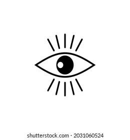 Eye Icon Sensitive Symbol Invisibility Sign Stock Vector (Royalty Free ...