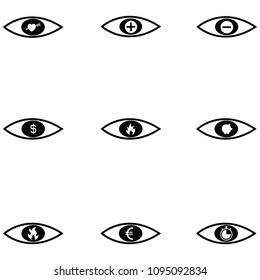eye icon set