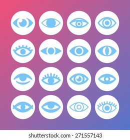 Eye icon set
