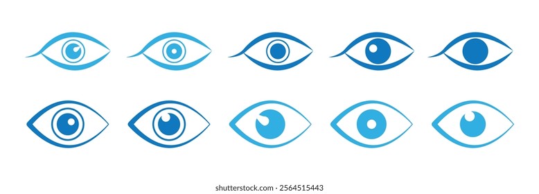 Eye icon. Set of Eye icon Design Template, Icon Symbol.