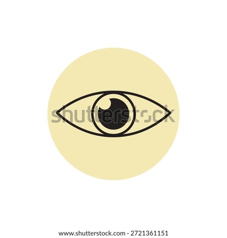 eye icon set. eyesight symbol , eye, view, vision icons in flat style