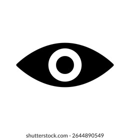 Eye icon set. flat illustration of vector icon on white background