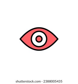 Eye icon set illustration. Eye sign and symbol. Look and Vision icon. 