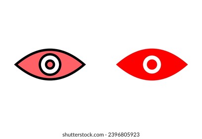 Eye icon set illustration. Eye sign and symbol. Look and Vision icon. 