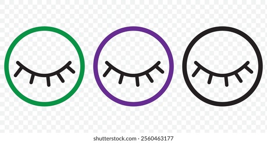 Eye icon set. See and unsee symbol. Show password. Vector illustration. eps 10.