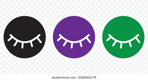 Eye icon set. See and unsee symbol. Show password. Vector illustration. eps 10.