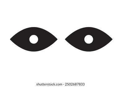 Eye icon set. Eye symbol. Open eyes images. Vector.