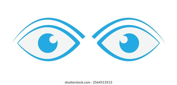 Eye icon set. Eye symbol. Open eyes images. Vector. Eye icon.